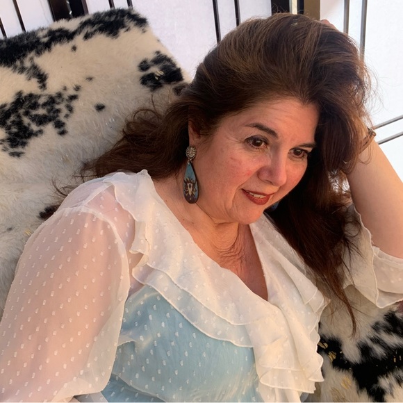 Steerhead  Wooden Earrings - Picture 3 of 5